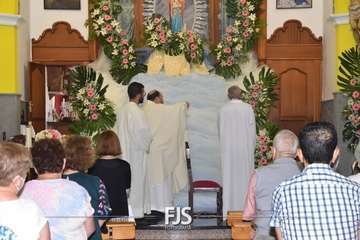 Ceremonia de Bajada de la Virgen de las Nieves en Lomo Magullo/Francisco Javier Santana.